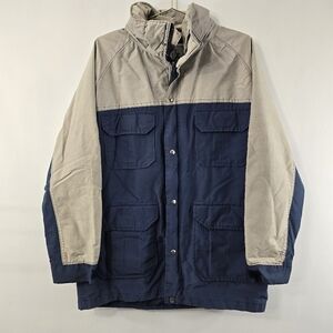 Woolrich Vintage Zip Jacket Colorblock Two Tone 80a 90s Retro Gorpcore Flawed L